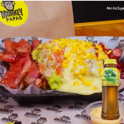 Combo Monkey Clásica + Fuze Tea Limón 400ML