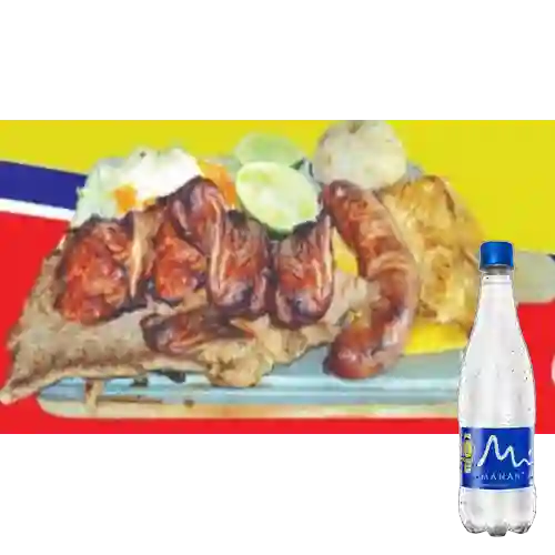 Parrillada Especial Personal +Manantial S/gas 600ml