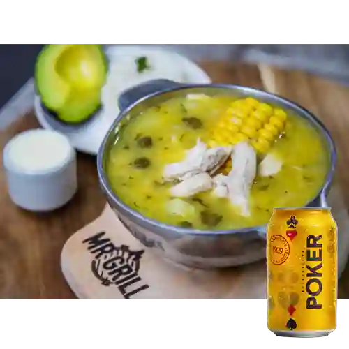 Combo Ajiaco Santafereño + Poker 355 ml