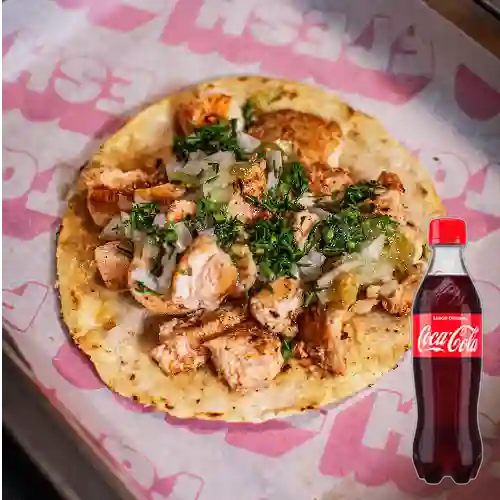 Combo 4) Tacos de Fresh Pollo +Cocacola Orig 400ml