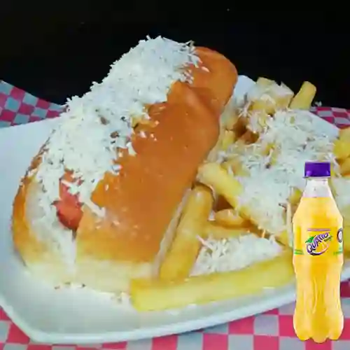 Combo Perro Sencillo + Quatro Original 400ML