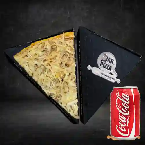 Combo Pollo con Champiñones + Coca Cola en Lata 365ml