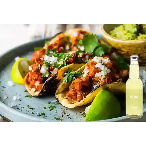Combo Tacos Al Pastor +Hatsu Limon&Hierba Buena 300ml