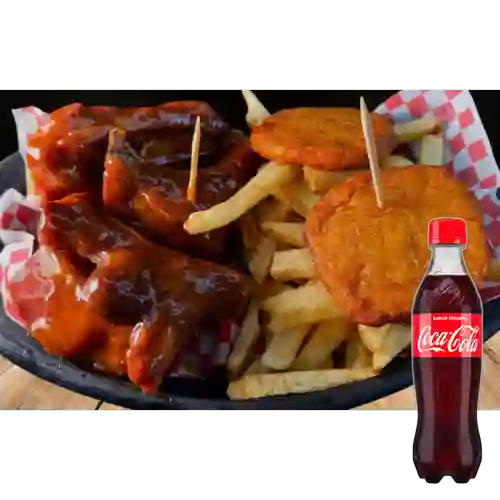 Combo Chibcostillas BBQ +Cocacola Orig 400ml