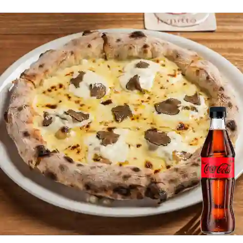 Combo Pizza Trufa&Stracciatela +Cocacola Zero 300ml