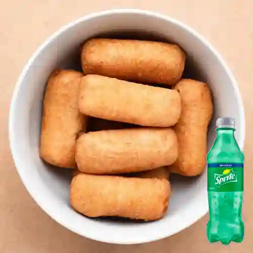 Combo 6x Deditos Queso Tequeño +Sprite S/az 400ml