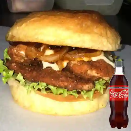 Combo Hamburguesa Chicken BBQ +Cocacola Light 400ml