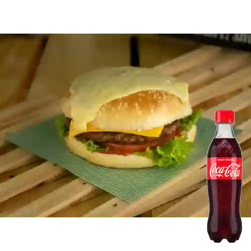Combo Naspi Burger + Coca-Cola Sabor Original 400 ml