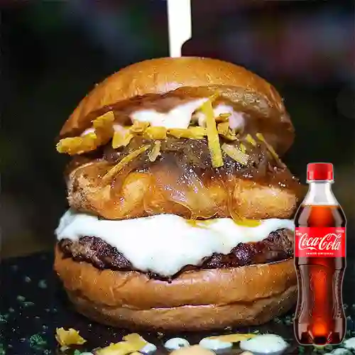 Combo Burger Caramelizada + Coca Cola Original 400 ml