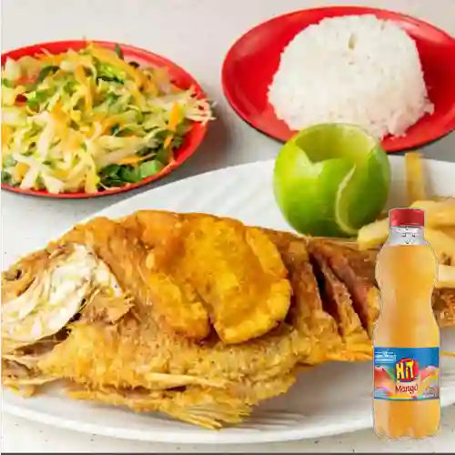Combo Mojarra Frita + Hit Mango 500 ml