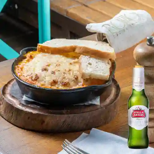Combo Lasaña de Maduro + Stella Artois Bot. 330ml