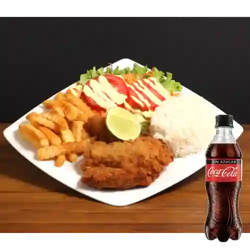 Combo Chuleta Valluna + Coca Cola Zero 400 ml