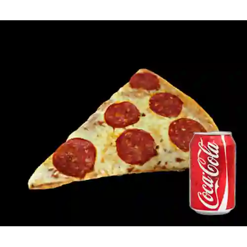 Combo Pepperoni + Coca Cola en Lata 365ml
