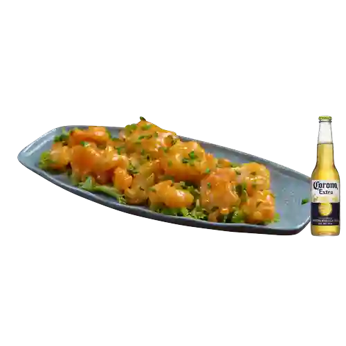 Combo Camarones Dinamita + Cerveza Corona Bot. 355ml