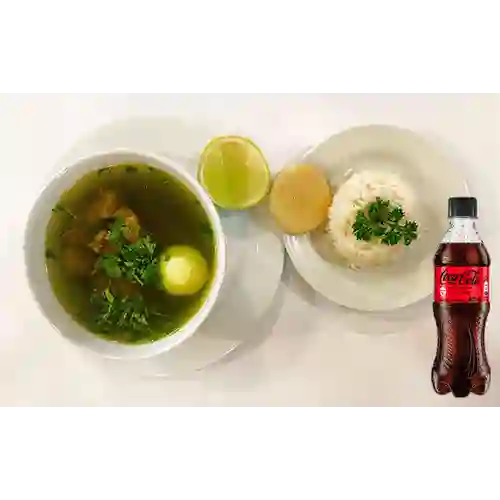 Combo Consomé de Pollo Especial +Cocacola S/az 400ml