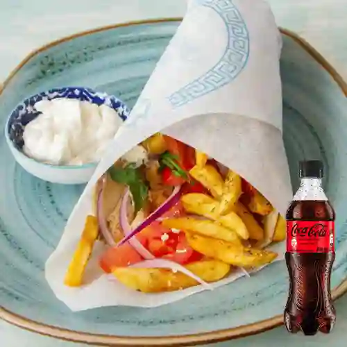 Combo Gyro Cordero + Coca Cola Sin Azúcar 400 ml
