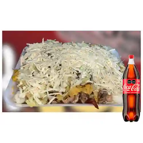 Combo Salchipapas Especial + CocaCola Orig 1.5l