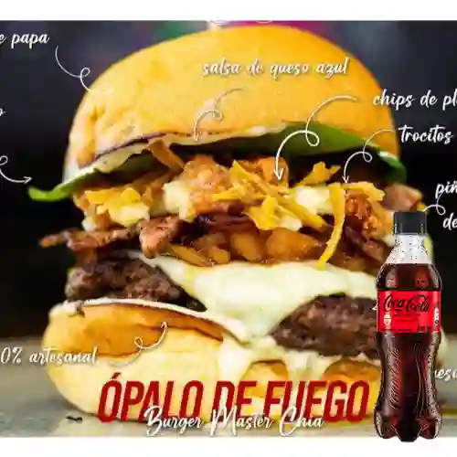 Opalo de Fuego 140 Burger Master +Cocacola S/az 400ml