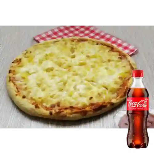 Combo Pizza Sabor Hawaina + Coca Cola Original 400 ml