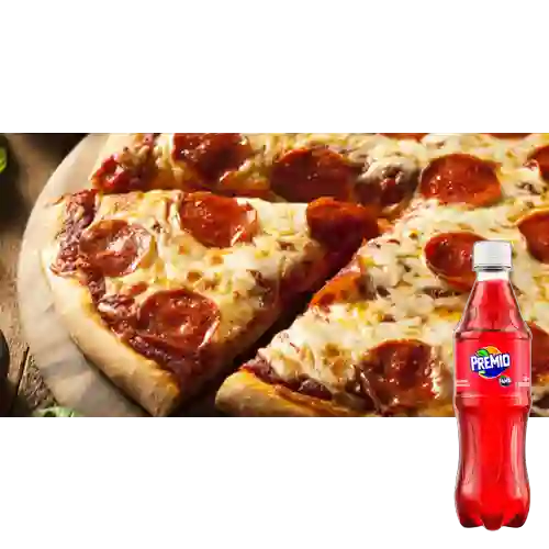 Combo Pizza Pepperoni + Premio 400 ml