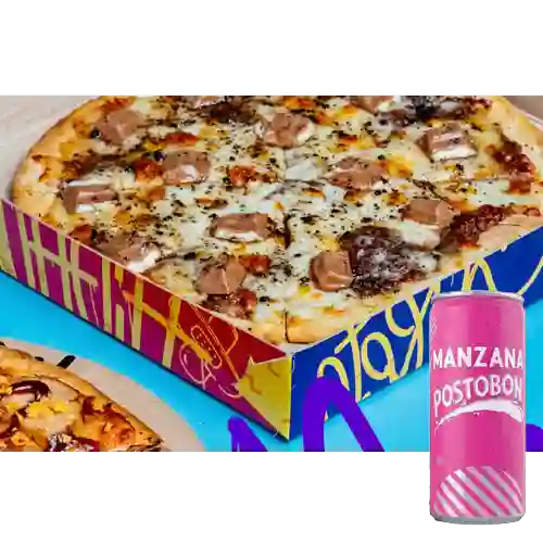 Pizza Nutella&Kínder Bueno +Postobón Manzana 269 ml