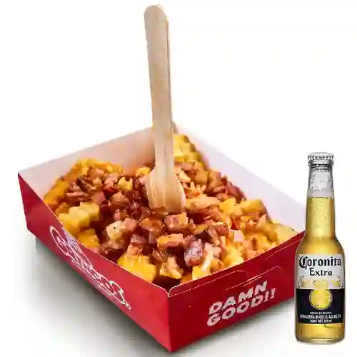 Combo Bacon Cheese + Cerveza Coronita Bot. 210ml