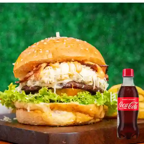 Combo Hamburguesa 5 Queso +Cocacola Orig 200ml