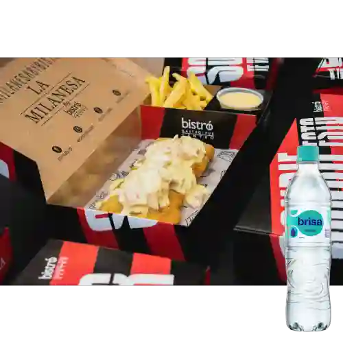 Combo Milanesa - Salsa Tocineta + Brisa Sin Gas 600 ml