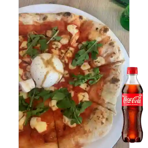 Combo Pizza Burrata + Coca Cola Original 400 ml