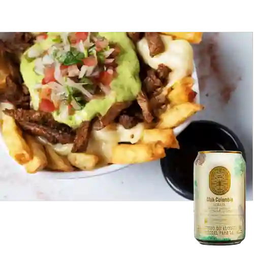 Combo Papas Mexicanas + Club Colombia Dorada 330 ml