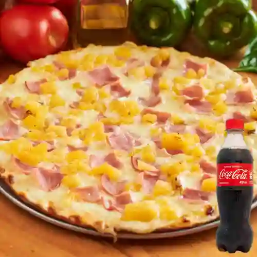 Combo Pizza Hawaiana + Coca-Cola