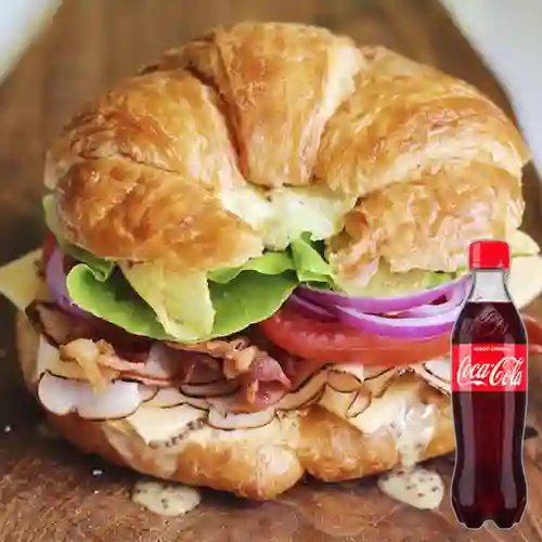 Combo Croissant Sándwich +Cocacola Orig 400ml
