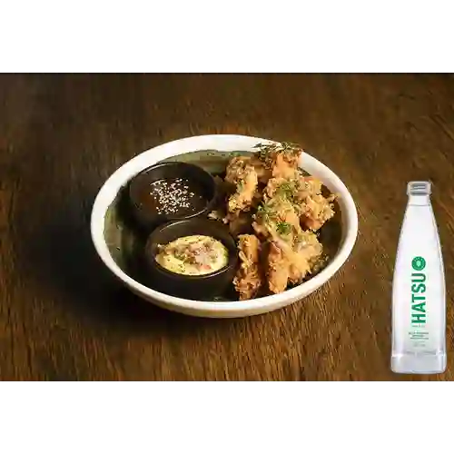 Combo Pollo Karaage + Hatsu Mineral Con Gas 300 ml