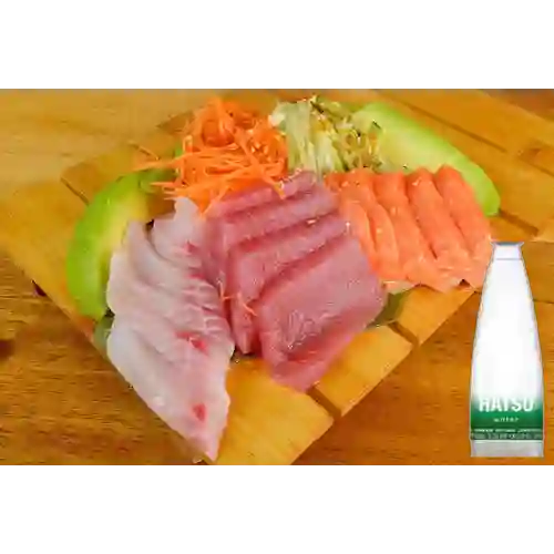 Combo Sashimi + Agua con Gas