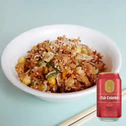 Combo Arroz Frito + Club col. Roja Lta 330ml