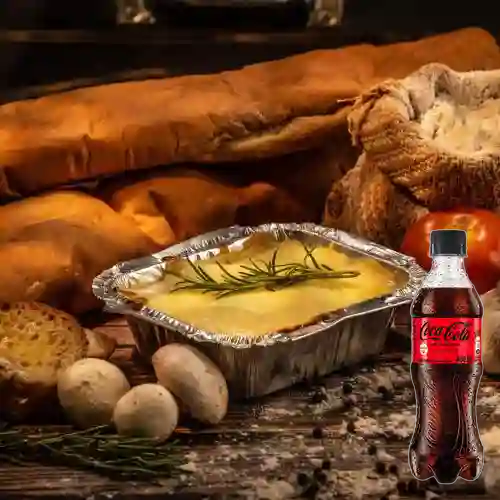 Combo Lasaña Boloñesa + Coca Cola Sin Azúcar 400 ml