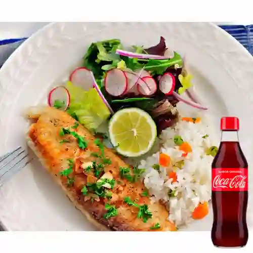 Combo Robalo a la Plancha +Cocacola Orig 350ml