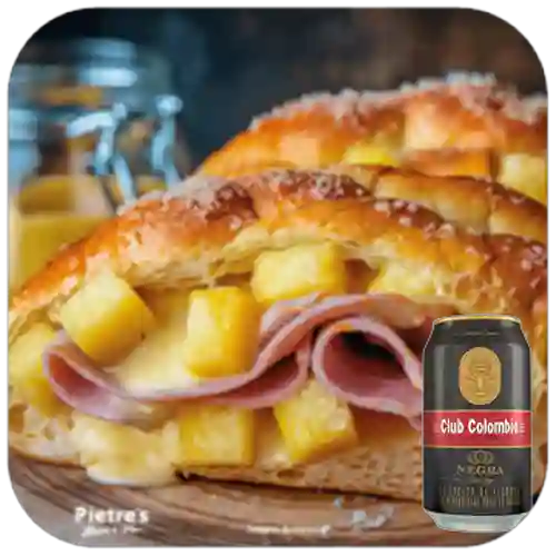 Combo Stromboli Hawaiano + Club Cola Negra Lata 330ml
