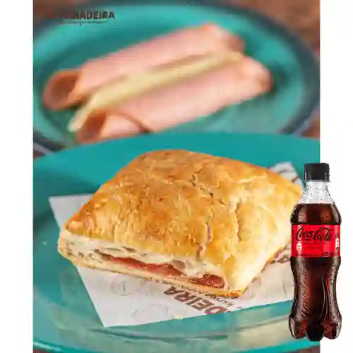 Combo Pastel de Jamón&Queso +Cocacola S/az 400ml