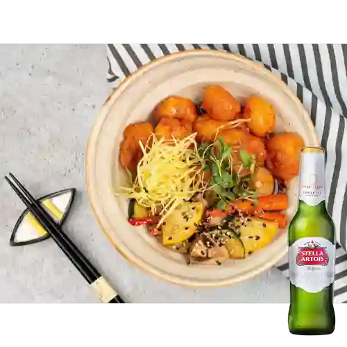 Combo Fon Wei de Camarón + Stella Artois Bot. 330ml