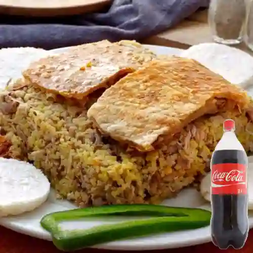 Combo Lechona 500 gr + Coca-Cola Sabor Original 2 l