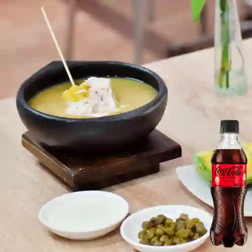 Combo Ajiaco Santafereño + Coca-Cola Sin Azúcar 400 ml