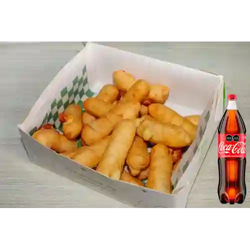 Combo Bandeja Frita Tequeños X20 +Cocacola Orig 1.5l