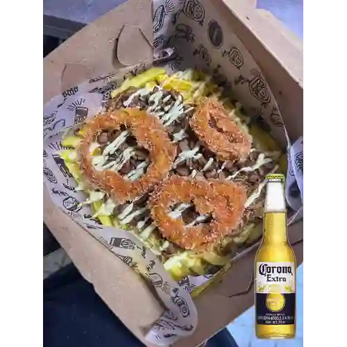 Combo Papas Pork + Corona Extra 355 ml