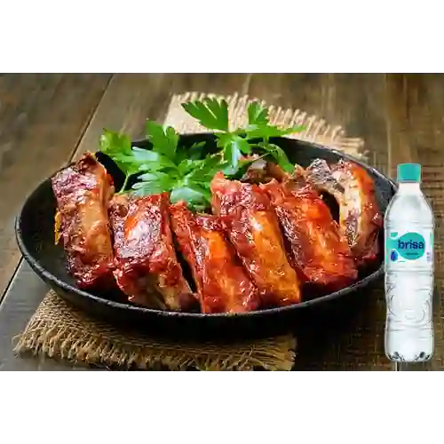 Combo Costillas BBQ 500 gr + Brisa Sin Gas 600ML