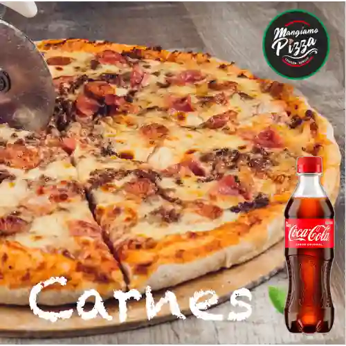 Combo Pizza de Carnes + Coca Cola Original 400 ml