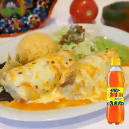 Chimichanga Doble o Vegetariana + Colombiana 400ml