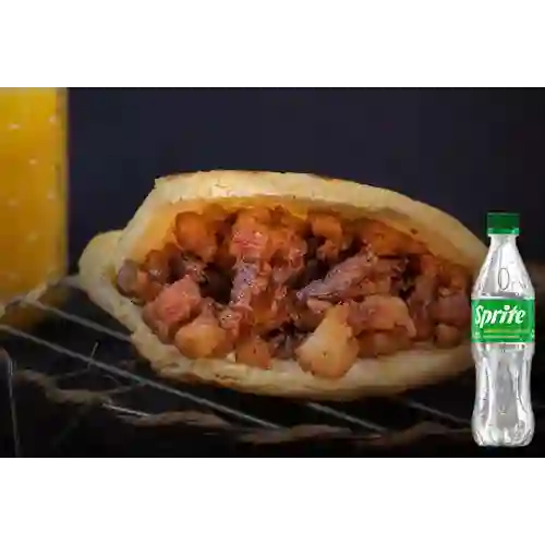 Combo Arepa Marranada + Sprite Original 400ml