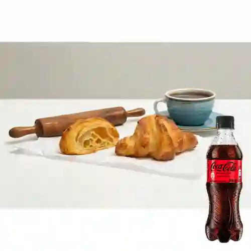 Combo X3 Croissant Mantequilla +Cocacola S/az 400ml