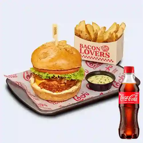 Combo Burger Porkchetta + Coca Cola Original 400 ml